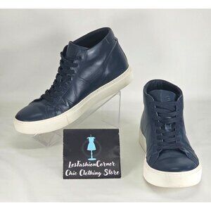 Greats Men's Royale Navy Blue Leather High-Top Sneakers  Size 10 285